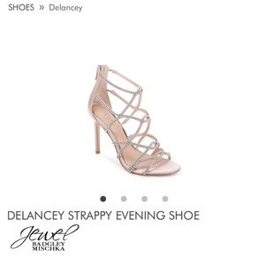 Badgley Mischka Delancey Strappy Bridal Shoe